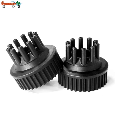 Small DIY Electric Skateboard Black Color Rubber Wheel Gear Pulley Plastic Material for Electric Scooters Scooter Tires