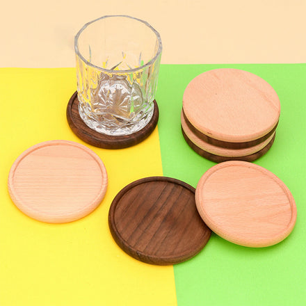 Tailai Best Price Durable Wonderful Decor for Dining Tables and Office Tables Classic Walnut Coaster with Holder
