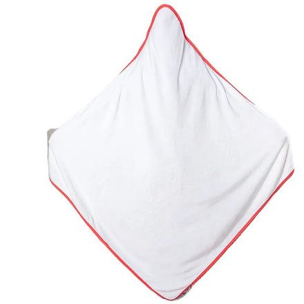 Wholesale Custom Bath Flannel Blanket Sublimation Blank Kids Soft Towel With Hat