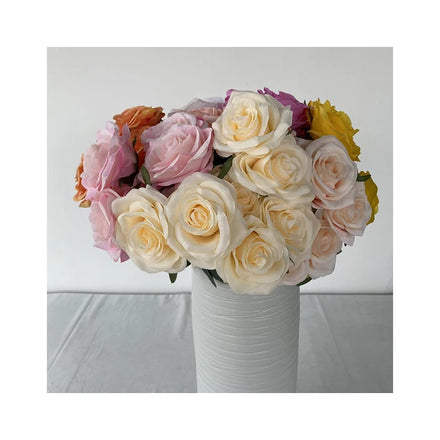 Centerpiece Flower Roses Artificial Wedding Flowers Decorative 7 Branch Corner Love Rose