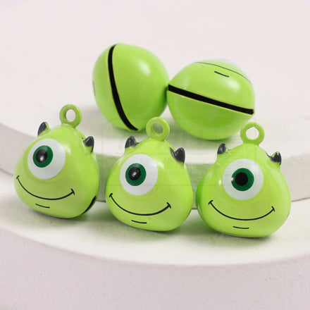 Lovely Green Big Eye Small Bell Cartoon Mobile Phone Pendant Decoration Cartoon Bell