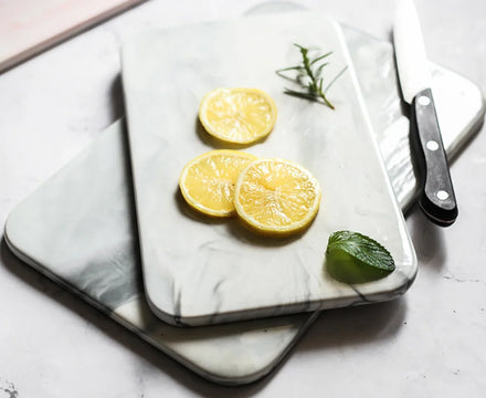Nordic Minimalist Blue-and-white Marbled Cartoon Fish Dish Stoneware Eco-Friendly Rectangular Ceramic Plate Party Tray for Cake