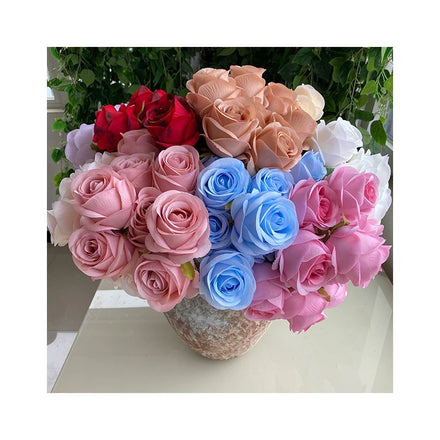 Centerpiece Flower Cadburys Red Artificial Flowers New 9 Dreamy Round Roses