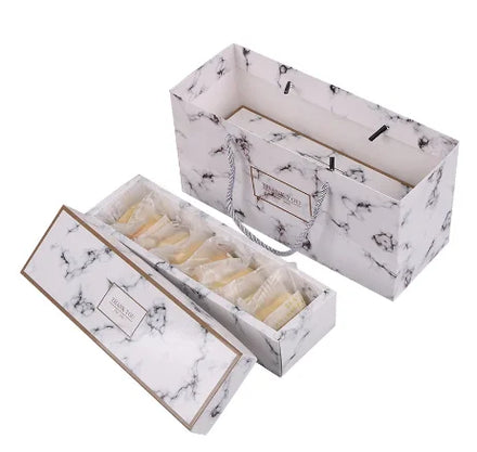 Custom Printed Embossed Matt Laminated UV Coated Recyclable Self Erecting Food Packaging Box with Logo for Bags
