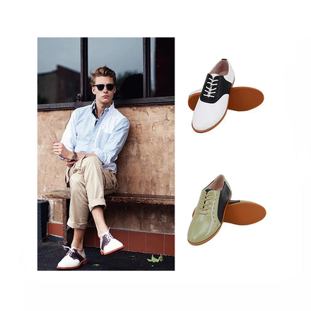 Genuine Leather Oxford Shoes New Design Men's Dress Shoes Spring Winter Office & Career 2023
