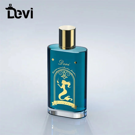 Custom 100ml Perfume Bottle Pump Sprayer Empty Refillable Clear Glass Bottle with Screen Printing