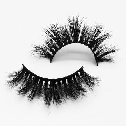 Natural 100% Siberian Mink Lashes Free Customized Box 15-20mm 3d Mink Eyelashes Wholesale