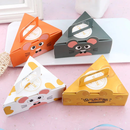 Baking Cartoon Packaging Mouse Cheese Triangle Cake Paper Box