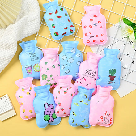 Smoon Customized Keep Warm Cute PVC Stress Therapy Hot Water Bottle Bag Soft Heat Reusable Durable Hand Warmer Hot Water Bottle