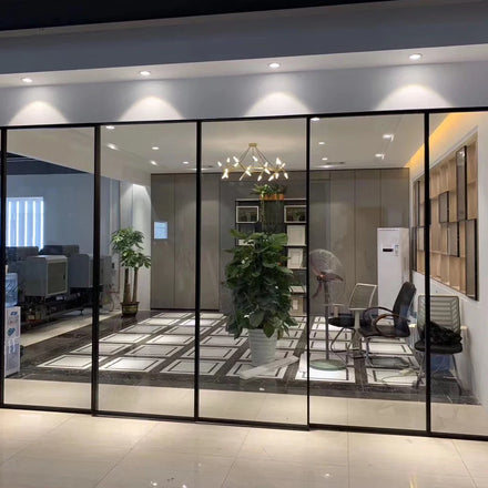 OREDY High Grade Modern Finished Toilet Dimming Glass Magnetic Levitation Automatic Sliding Door