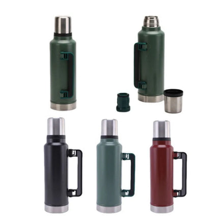 Factory Wholesale Thermoses 1 Liter Vacuum Flask Water Bottle Stainless Steel Thermal Bottle for Hot Cold Drinks