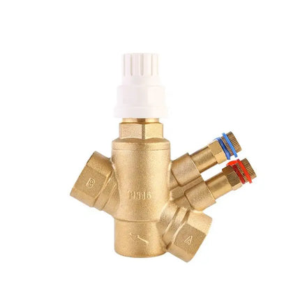 Dynamic Balancing 2-Way Motorized Valves DN20/DN25 Brass Drain Valve Air Conditioner Water Media Ball Temperature Measuring
