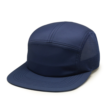 Custom Polyester Blank Plain Breathable Outdoor Running Hiking Mesh Camp Hat 5 Panel Cap