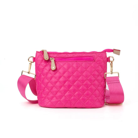 New Wholesale Custom Puffer Bag Women Quilted Puffer Bag Add logo Fanny Pack Sling Messenger Nylon Puffer Crossbody Bag