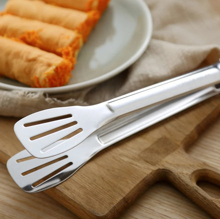 Multi-Function Stainless Steel Kitchen Accessories Thickening Food Tongs Bread Clip for Home Kitchen BBQ Use Durable Metal