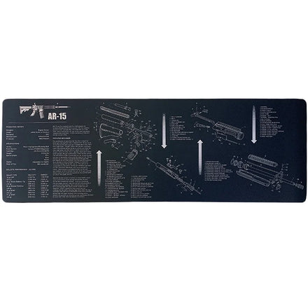 Anti Slide Anti Oil 35.5 X 11.9 Rubber Base Gun Cleaning Mat Mouse Pad