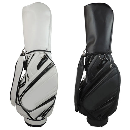 OEM Custom PU Leather Professional Golf Stand Bag for Men Durable 15 Clubs with Embroidered Logo