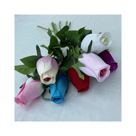 Hot Sale Centerpiece Flower Artificial Wedding Flowers Single Flannelette Bud