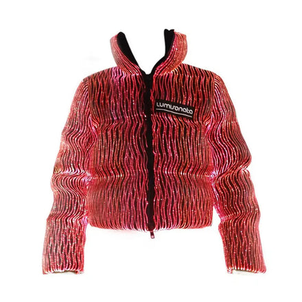 2026 New Arrivals Winter Women Led Clothing Led Fiber Optic Down Jacket