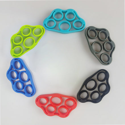 Kangsong KSB-008D Set of 3 Silicone Rubber Hand Grips 3kg/4kg/5kg Finger Exercise Strengthener Resistance Band for Training