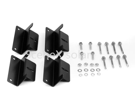DIY Grid Aluminum Solar Panel Z Brackets Roof Mounting Kit 4pcs Natural Color Anodized Surface 10-Year Warranty High Wind Load