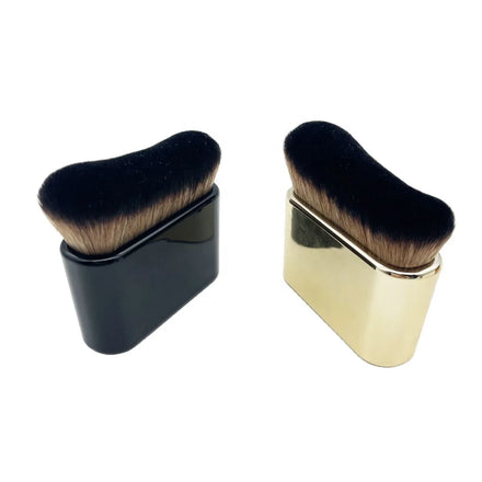 Private Label Large Black Kabuki Self Tan Applicator Tanning Brush Body Face Brush