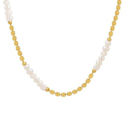 Factory Hot Sale Customized Splice Necklace Pearl Necklace Friendship Jewelry
