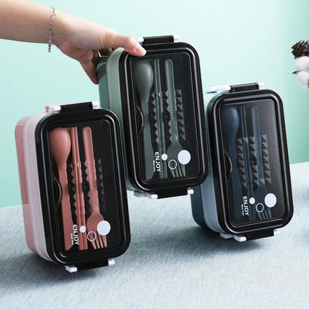 Jiademei Stackable Airtight Keep 304 Stainless Steel Plastic Square Tiffin Lunch Box Bento 1-3L Capacity Food Storage Container