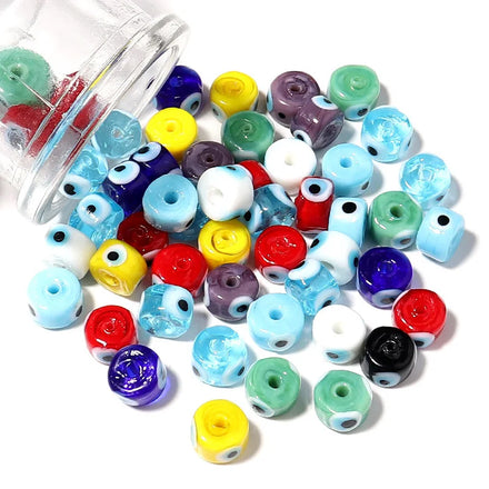 New Desig 9mm Loose Lampwork Glass Beads in Bulk Wholesale Bracelet Handmade Accessories Lampwork Crystal Beads for DIY