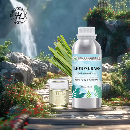 Lemongrass Essential Oil Organic for Diffuser Mosquito | Lemon Grass Oil 1kg - 100% Natural Cymbopogon Citratus Leaves Extract