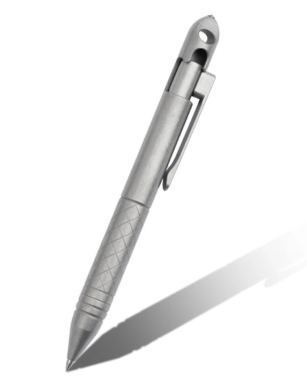 Titanium Signature Pen for Outdoor Camping Portable and Lightweight for Button Writing in Multiple Purposes Hand Tool