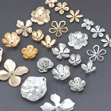 M715 20pcs/lot Wholesale Spacers 18k Gold Rhodium Plated Copper Nickel Free DIY Earrings Jewelry Making Findings in Bag