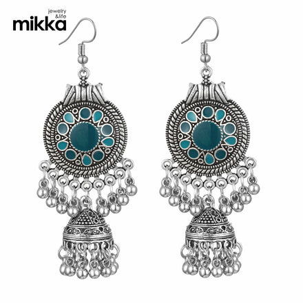 Indian Style Earrings Round Gypsy Bohemian Earrings Dripping Oil Birdcage Bell Earrings Jewelry Manufacturers Wholesale