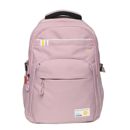 8331 Backpack Solid Color Large Capacity Simple Travel Backpack Student School Bag