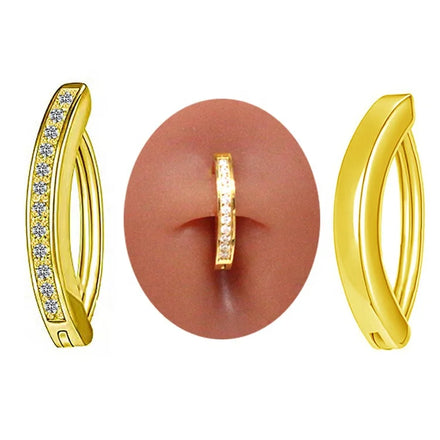 Gaby New Arrive 14G ASTM F136 Titanium Hypoallergenic Belly Button Rings G23 Piercing Titanium Body Jewelry