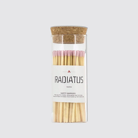 4 Inch Custom Pink Head Safety Bulk Holder Luxury Matches in Glass Jar Luxury Wooden Tip Long Stick Packing Personalized Matches