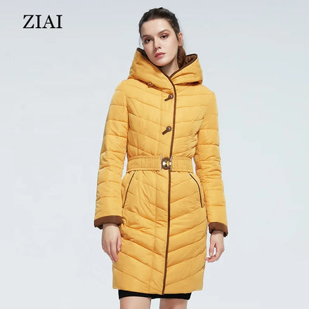 New Fashion Long Women Duck Down Coat With Scarf Winter Clothes for Women Waterproof Puffer Coat Woman Winter