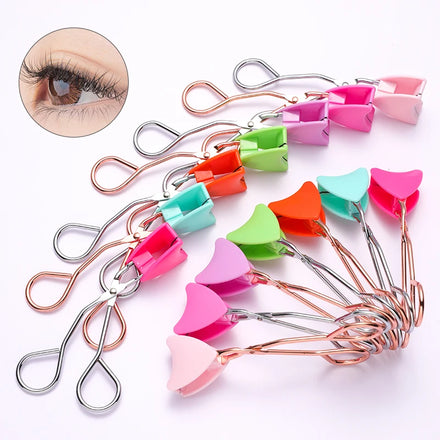 New Stainless Steel Magnetic Manual Makeup Eyelash Applicator & Curler Rose Gold Tweezers Clip Fashion OEM Customized Logo