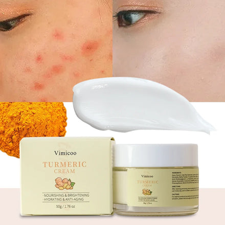 Beauty Face Cream Skin Care Private Label Organic Brightening Repairing Moisturizer Turmeric Facial Cream Skincare Products