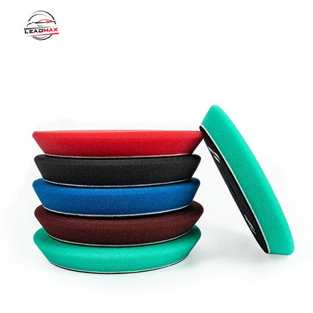 6 Inch 150mm LEADMAX Flat Wool Polishing Pad Hard Back Design Customizable OEM Car Buffing Sponge for Detailing Body Polishing