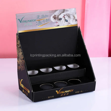 Customizable Perfume Sample Lipstick Display Tray Multi-Compartment Corrugated Board Folders UV Coating Recyclable for Retail