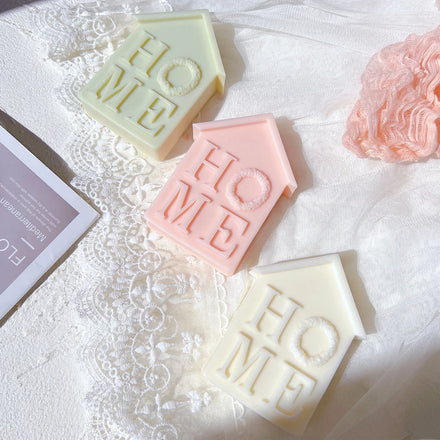 House Shape Silicone Mold Dinner Wax Silicone Candle Mould Christmas Home Decor Christmas Home Letter Candle Molds