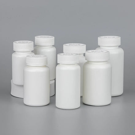 BPA Free Food Grade 120cc 150cc 200cc 225cc 250cc HDPE Empty Candy Jar Pill Jar Plastic Medical Capsule Bottles