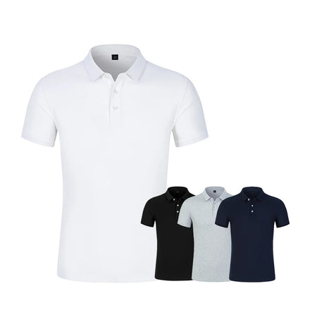 Hot Sell Wholesale Custom logo Polo Shirt Heat Transfer Printing or Embroidered Patch Men's Polo Shirt