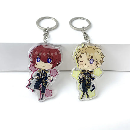 High Quality Transparent Acrylic Customized Cartoon Anime Character Modeling Keychain Transparent Cute Acrylic Keychain
