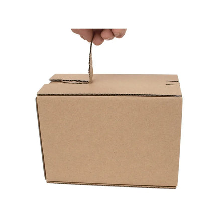 Best Selling Corrugated Box Glue-Free Zipper Self-Sealing Non-Adhesive Mailing Box for Express Packaging