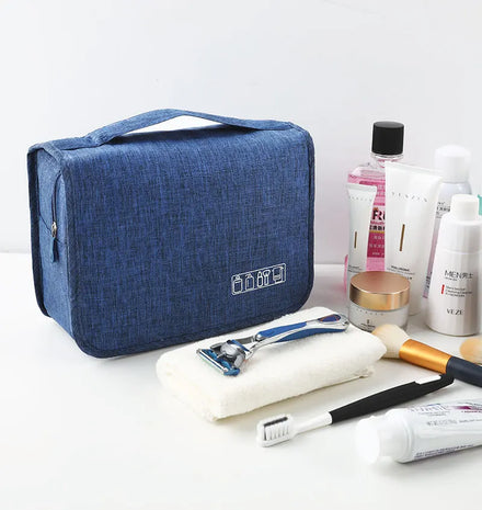 Custom Logo New Product Oxford Cloth Cosmetic Bags Waterproof Travel Toiletry Hanging Case for Bathroom Storage