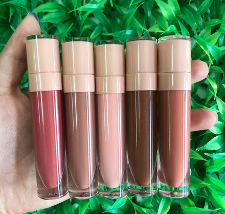 Popular Waterproof Shiny Non-sticky Vegan Nude Custom Matte Liquid Lipstick Herbal Mineral Sunscreen Long Lasting Private Label
