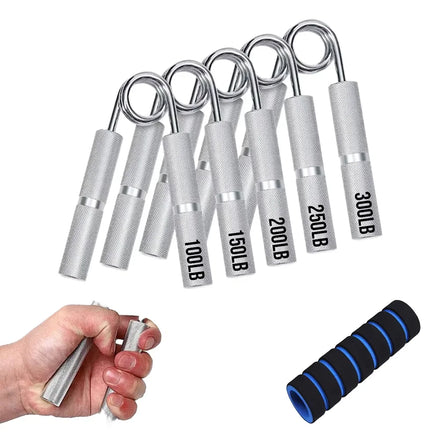 Metal Hand Exerciser Adjustable Resistance Levels Finger Trainer Hand Muscle Trainer Grip Strength Aluminium Alloy