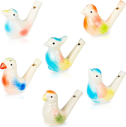 Colorful Porcelain Bird Water Whistle Ceramic Bird Whistles Toys for Kids Perfect Birthday Gift